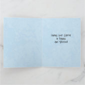 Ik wens u een gezegende Paaskaars Bloemen Kaart (Binnen)