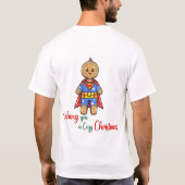 Ik wens u een gezellige kerst Schattigee koekjes T-shirt (Achterkant)
