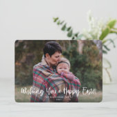 Ik wens u een Happy Easter Photo Feestdagenkaart (Staand voorkant)