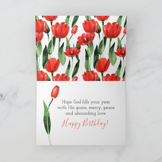 Ik wens u een Happy en BLESSED Birthday Kaart (Binnen)