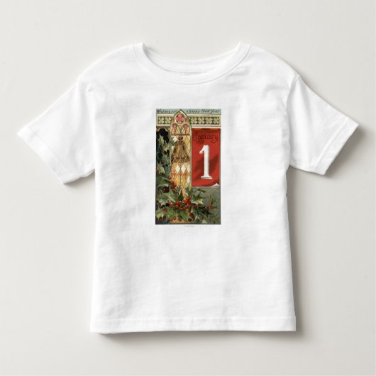 Ik wens u een Happy New YearBell Scene Kinder Shirts (Voorkant)