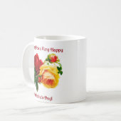 Ik wens u een heel gelukkig Valentijnsdag Roos cad Koffiemok (Voorkant links)