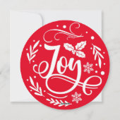 Ik wens u een heel prettig kerstfeest | Cirkel fot Feestdagenkaart (Achterkant)