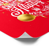 Ik wens u een heel prettig kerstfeest en een geluk poster (Hoek)