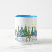 Ik wens u een heel prettige kerstfeestdag-boomkuns mok (Midden)