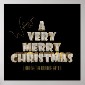 Ik wens u een heel vrolijk kerstfeest poster (Voorkant)