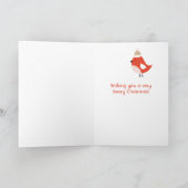 Ik wens u een heel zalig kerstfeest feestdagen kaart (Binnen)