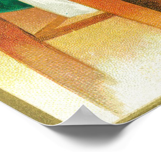 Ik wens u een heldere en gelukkige St. Patrick's Poster (Hoek)