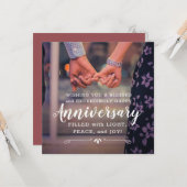 Ik wens u een Kaart van het Gezegende en Tevreden  (Voorkant / Achterkant in situ)