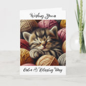 Ik wens u een kalme en ontspannende verjaardag kaart (Voorkant)