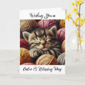 Ik wens u een kalme en ontspannende verjaardag kaart (Gele Bloem)