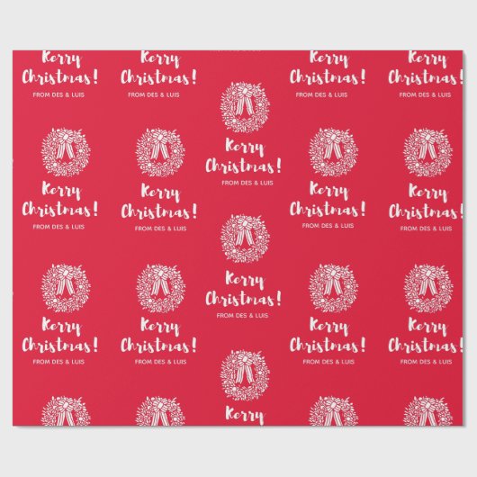 Ik wens u een kerst met Kerry Cadeaupapier (Vlak)