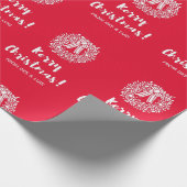 Ik wens u een kerst met Kerry Cadeaupapier (Hoek)