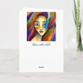 Ik wens u een kleurrijke dag kaart (Achterkant)