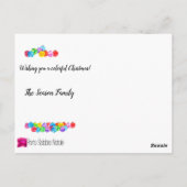 Ik wens u een kleurrijke kerst briefkaart (Achterkant)