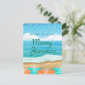 Ik wens u een Merry Junemas Briefkaart (Staand voorkant)