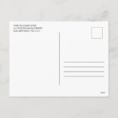 Ik wens u een normale kerstfoto-feestdag Kaart (Achterkant)