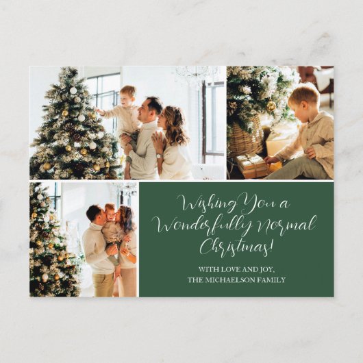 Ik wens u een normale kerstfoto-feestdag Kaart (Voorkant)