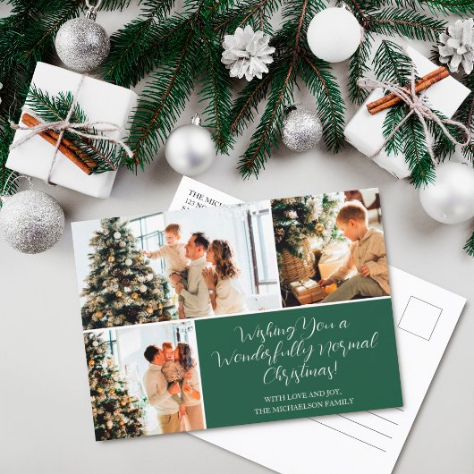 Ik wens u een normale kerstfoto-feestdag Kaart