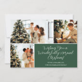 Ik wens u een normale kerstfoto-feestdag Kaart (Voorkant)