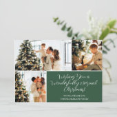 Ik wens u een normale kerstfoto-feestdag Kaart (Staand voorkant)