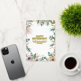 "Ik wens u een ontspannend en lonend pensioen!"