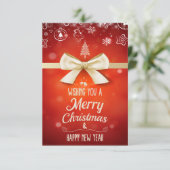 Ik wens u een prettig kerstfeest en een gelukkig n (Staand voorkant)