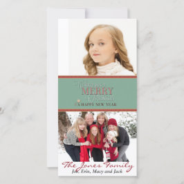 Ik wens u een prettig kerstfeest en gelukkig nieuw feestdagenkaart