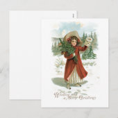 Ik wens u een prettig kerstfeest feestdagenkaart (Voorkant / Achterkant)