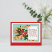 Ik wens u een prettig kerstfeest feestdagenkaart (Staand voorkant)