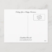 Ik wens u een prettig kerstfeest feestdagenkaart (Achterkant)