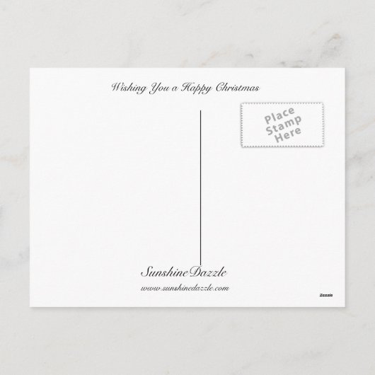 Ik wens u een prettig kerstfeest feestdagenkaart (Achterkant)