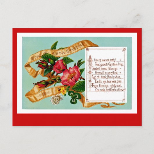 Ik wens u een prettig kerstfeest feestdagenkaart (Voorkant)