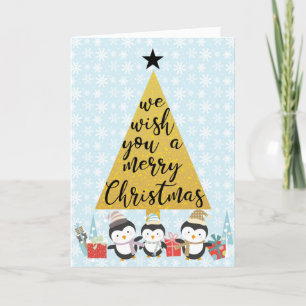 Ik wens u een prettig kerstfeest   Foto van de fam Feestdagen Kaart