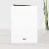 Ik wens u een prettig kerstfeest in het groene Wen Kaart (Achterkant)