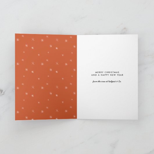 Ik wens u een prettig kerstfeest in het rode Wensk Kaart (Binnen)