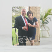 Ik wens u een prettig kerstfeest kaart (Staand voorkant)