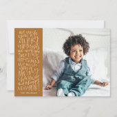 Ik wens u een prettig kerstfeest met een verbrande feestdagenkaart (Voorkant)