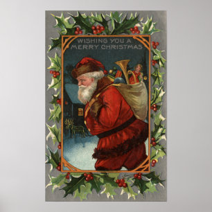 Ik wens u een prettig kerstfeestKerstmarché Poster