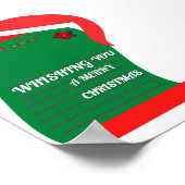 Ik wens u een prettig kerstPoster Poster (Hoek)