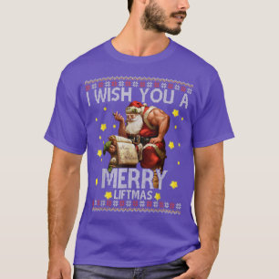 Ik wens u een prettige feestelijke kerstkerstkerst t-shirt