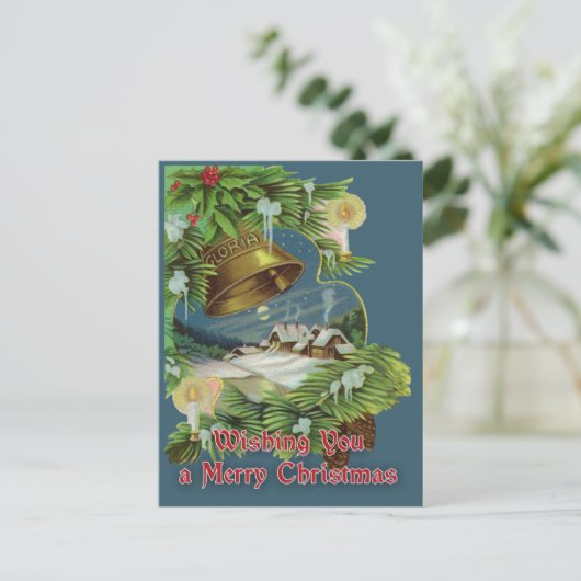 Ik wens u een prettige  Kaart voor Kerstmis (Staand voorkant)