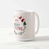 Ik wens u een prettige kerst koffiemok (Voorkant rechts)
