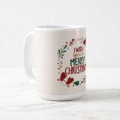 Ik wens u een prettige kerst koffiemok (Voorkant links)