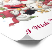 Ik wens u een prettige kerst poster (Hoek)