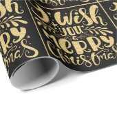 Ik wens u een prettige kerstfeestelijke feestdag. cadeaupapier (Rol Hoek)