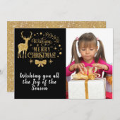 Ik wens u een prettige kerstkaart met 2 zonden en  (Voorkant / Achterkant)