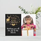 Ik wens u een prettige kerstkaart met 2 zonden en  (Staand voorkant)