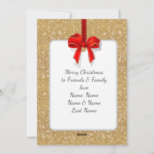 Ik wens u een prettige kerstkaart met 2 zonden en  (Achterkant)