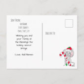 Ik wens u een prettige kerstluis feestdagenkaart (Achterkant)